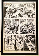 Load image into Gallery viewer, Amazing Spider-Man #75 pg. 17 John Romita 11x17 FRAMED Original Art Poster Marvel Comics
