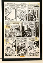 Load image into Gallery viewer, Amazing Spider-Man #108 pg. 15 John Romita 11x17 FRAMED Original Art Poster Marvel Comics