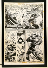 Load image into Gallery viewer, Amazing Spider-Man #109 pg. 17 John Romita 11x17 FRAMED Original Art Poster Marvel Comics