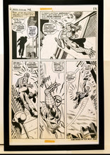 Load image into Gallery viewer, Amazing Spider-Man #106 pg. 18 John Romita 11x17 FRAMED Original Art Poster Marvel Comics