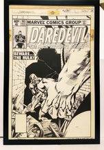 Load image into Gallery viewer, Daredevil #163 by Frank Miller 11x17 FRAMED Original Art Poster Marvel Comics