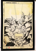 Load image into Gallery viewer, Thor #338 by Walt Simonson 11x17 FRAMED Original Art Poster Marvel Comics
