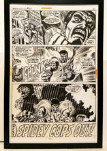 Load image into Gallery viewer, Amazing Spider-Man #111 pg. 20 John Romita 11x17 FRAMED Original Art Poster Marvel Comics