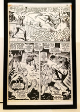 Load image into Gallery viewer, Amazing Spider-Man #75 pg. 13 John Romita 11x17 FRAMED Original Art Poster Marvel Comics