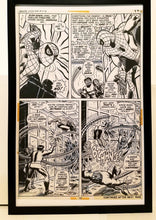 Load image into Gallery viewer, Amazing Spider-Man #115 pg. 19 John Romita 11x17 FRAMED Original Art Poster Marvel Comics