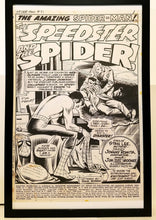 Load image into Gallery viewer, Amazing Spider-Man #71 pg. 1 John Romita 11x17 FRAMED Original Art Poster Marvel Comics