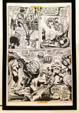 Load image into Gallery viewer, Amazing Spider-Man #115 pg. 22 John Romita 11x17 FRAMED Original Art Poster Marvel Comics