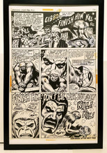 Load image into Gallery viewer, Amazing Spider-Man #111 pg. 18 John Romita 11x17 FRAMED Original Art Poster Marvel Comics