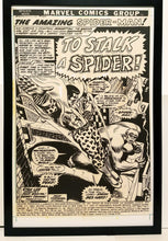 Load image into Gallery viewer, Amazing Spider-Man #111 pg. 1 John Romita 11x17 FRAMED Original Art Poster Marvel Comics