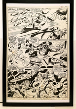 Load image into Gallery viewer, Silver Surfer #6 pg. 27 by John & Sal Buscema 11x17 FRAMED Original Art Poster Marvel Comics