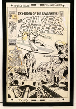 Load image into Gallery viewer, Silver Surfer #10 by John Buscema 11x17 FRAMED Original Art Poster Marvel Comics