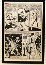 Load image into Gallery viewer, Silver Surfer #6 pg. 31 by John & Sal Buscema 11x17 FRAMED Original Art Poster Marvel Comics