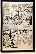 Load image into Gallery viewer, Silver Surfer #8 pg. 4 w/ Mephisto 11x17 FRAMED Original Art Poster Marvel Comics