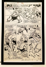 Load image into Gallery viewer, Silver Surfer #1 pg. 12 by John Buscema 11x17 FRAMED Original Art Poster Marvel Comics