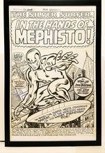 Load image into Gallery viewer, Silver Surfer #16 pg. 1 by John Buscema 11x17 FRAMED Original Art Poster Marvel Comics