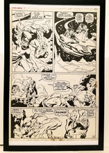 Load image into Gallery viewer, Silver Surfer #6 pg. 15 by John & Sal Buscema 11x17 FRAMED Original Art Poster Marvel Comics