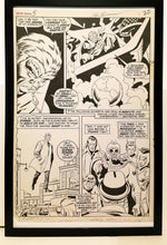 Load image into Gallery viewer, Silver Surfer #5 pg. 21 by John & Sal Buscema 11x17 FRAMED Original Art Poster Marvel Comics