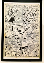 Load image into Gallery viewer, Silver Surfer #15 pg. 9 by John Buscema 11x17 FRAMED Original Art Poster Marvel Comics
