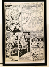 Load image into Gallery viewer, Silver Surfer #5 pg. 25 by John & Sal Buscema 11x17 FRAMED Original Art Poster Marvel Comics
