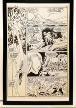 Load image into Gallery viewer, Silver Surfer #13 pg. 4 by John Buscema 11x17 FRAMED Original Art Poster Marvel Comics