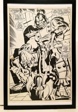 Load image into Gallery viewer, Silver Surfer #6 pg. 18 by John & Sal Buscema 11x17 FRAMED Original Art Poster Marvel Comics