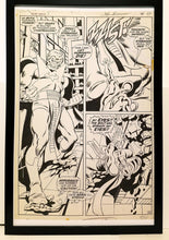 Load image into Gallery viewer, Silver Surfer #5 pg. 32 by John & Sal Buscema 11x17 FRAMED Original Art Poster Marvel Comics