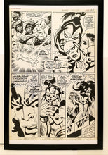 Load image into Gallery viewer, Silver Surfer #6 pg. 23 by John & Sal Buscema 11x17 FRAMED Original Art Poster Marvel Comics
