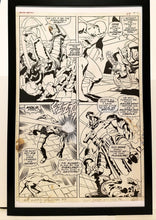 Load image into Gallery viewer, Silver Surfer #6 pg. 20 by John & Sal Buscema 11x17 FRAMED Original Art Poster Marvel Comics