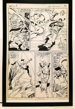Load image into Gallery viewer, Silver Surfer #5 pg. 27 by John & Sal Buscema 11x17 FRAMED Original Art Poster Marvel Comics