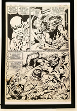 Load image into Gallery viewer, Silver Surfer #6 pg. 21 by John & Sal Buscema 11x17 FRAMED Original Art Poster Marvel Comics