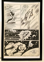 Load image into Gallery viewer, Silver Surfer #6 pg. 7 by John & Sal Buscema 11x17 FRAMED Original Art Poster Marvel Comics
