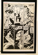 Load image into Gallery viewer, Silver Surfer #6 pg. 37 by John & Sal Buscema 11x17 FRAMED Original Art Poster Marvel Comics