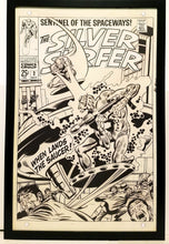 Load image into Gallery viewer, Silver Surfer #2 by John Buscema 11x17 FRAMED Original Art Poster Marvel Comics