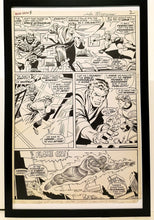 Load image into Gallery viewer, Silver Surfer #5 pg. 2 by John & Sal Buscema 11x17 FRAMED Original Art Poster Marvel Comics