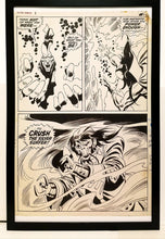Load image into Gallery viewer, Silver Surfer #8 pg. 13 w/ Mephisto 11x17 FRAMED Original Art Poster Marvel Comics