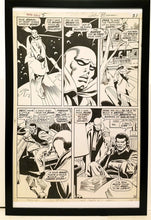 Load image into Gallery viewer, Silver Surfer #5 pg. 18 by John & Sal Buscema 11x17 FRAMED Original Art Poster Marvel Comics