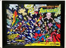 Load image into Gallery viewer, Avengers Kree Skrull War #2 by Neal Adams 12x16 FRAMED Art Print Marvel Comics Poster