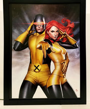 Load image into Gallery viewer, X-Men Cyclops & Jean Grey by Adi Granov 9x12 FRAMED Art Print Marvel Comics Poster