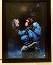 Load image into Gallery viewer, Mr. Fantastic Four Dr Doom Apes by Frank Cho 9x12 FRAMED Art Print Marvel Comics Poster