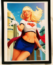 Load image into Gallery viewer, Supergirl by Stanley Artgerm Lau FRAMED 12x16 Art Print DC Comics Poster