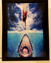 Load image into Gallery viewer, Thor vs Jaws homage by Greg Horn 9x12 FRAMED Art Print Marvel Comics Poster