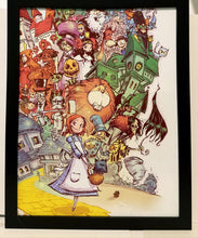 Load image into Gallery viewer, Marvelous Land / Wizard of Oz by Skottie Young 8.5"x11" FRAMED Art Print Marvel Comics Poster