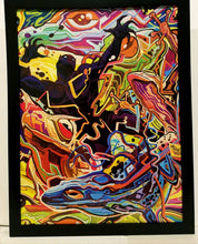 Load image into Gallery viewer, Black Panther by Mike Del Mundo 9x12 FRAMED Art Print Marvel Comics Poster