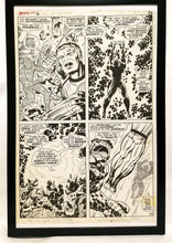 Load image into Gallery viewer, Fantastic Four Annual #6 pg. 29 by Jack Kirby 11x17 FRAMED Original Art Poster Marvel Comics