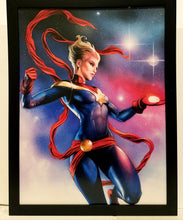 Load image into Gallery viewer, Captain Marvel by Adi Granov 9x12 FRAMED Art Print Marvel Comics Poster