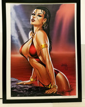 Load image into Gallery viewer, Vampirella 12x16 FRAMED Art Print by Tyler Kirkham (from #1) NEW comic poster