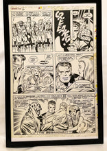 Load image into Gallery viewer, Fantastic Four Annual #6 pg. 48 by Jack Kirby 11x17 FRAMED Original Art Poster Marvel Comics