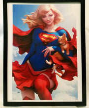 Load image into Gallery viewer, Supergirl by Stanley Artgerm Lau FRAMED 12x16 Art Print DC Comics Poster