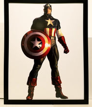 Load image into Gallery viewer, Captain America Avengers Timeless by Alex Ross FRAMED 11x14 Art Print Marvel Comics Poster