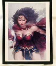 Load image into Gallery viewer, Wonder Woman by Stanley Artgerm Lau FRAMED 12x16 Art Print DC Comics Poster